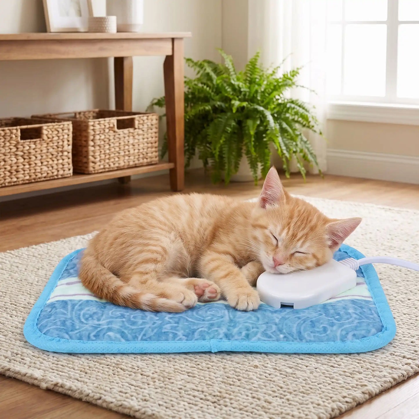 Couverture chauffante chaton - Le bonheur simple d'un chaton épanoui