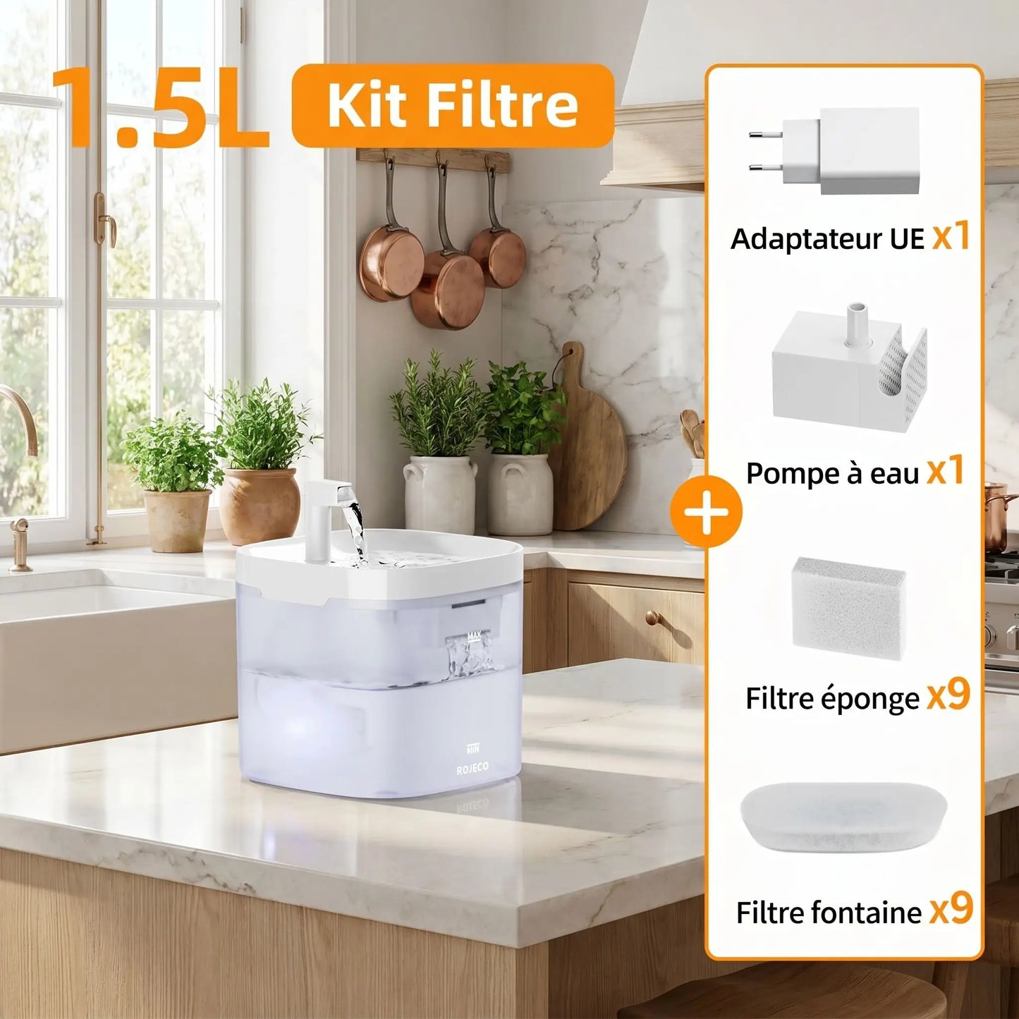 Fontaine a eau chat - SOURCE'CRISTAL'CHAT™