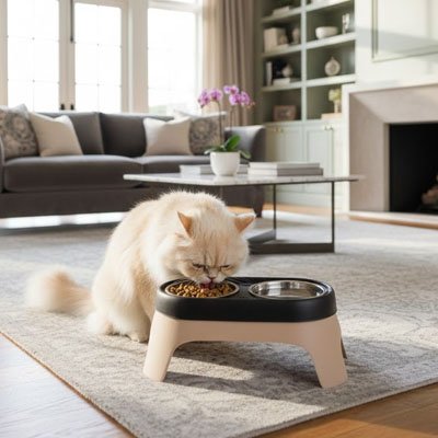 Gamelle surélevée chat - Quand l'esthétique rencontre le bien-être animal