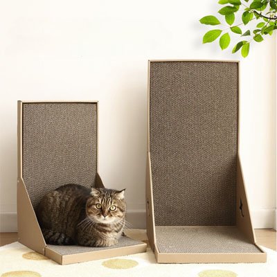 Griffoir en carton pour chat - Harmonisez confort félin et esthétique contemporaine