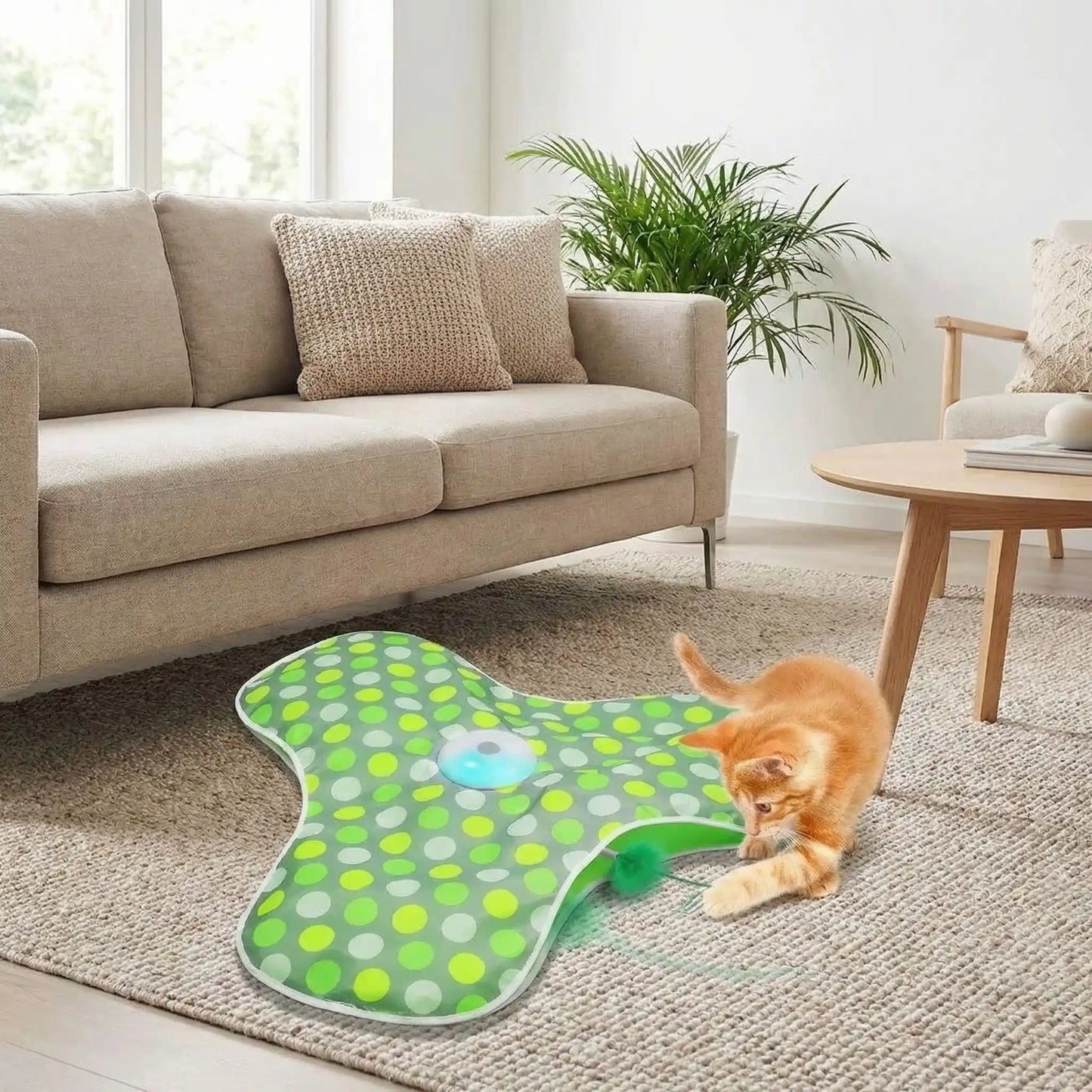 Jouet chat interactif - Vert