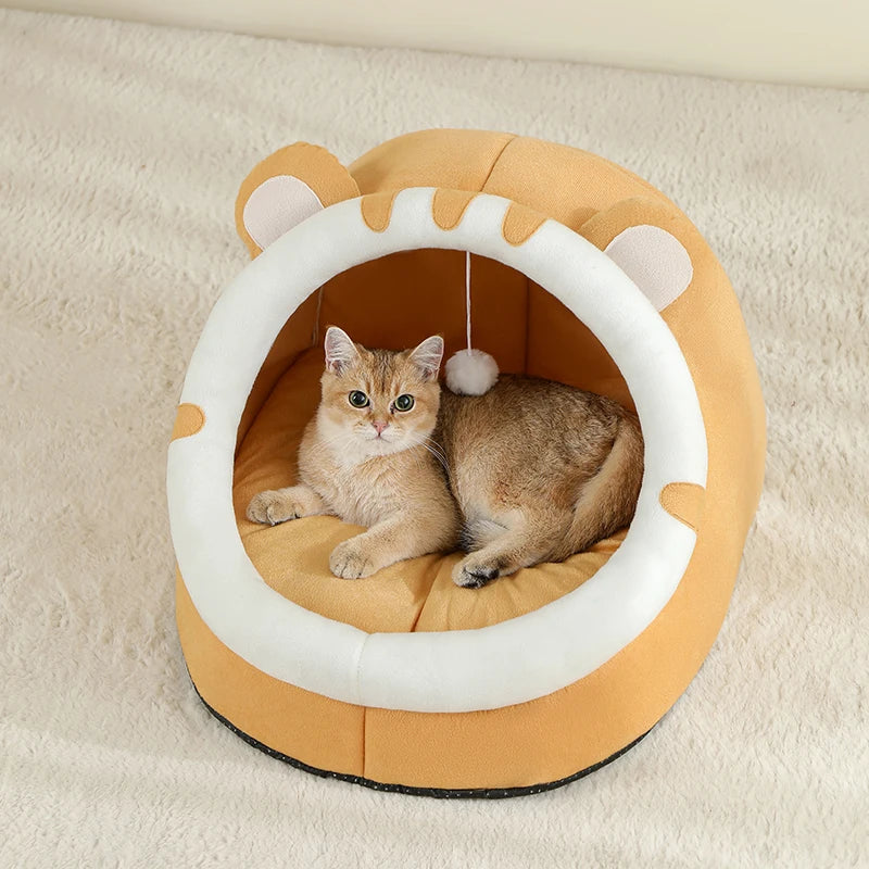 Panier pour chat - Jaune
