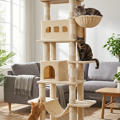 Arbre a chat - Beauté et fonctionnalité cohabitent parfaitement