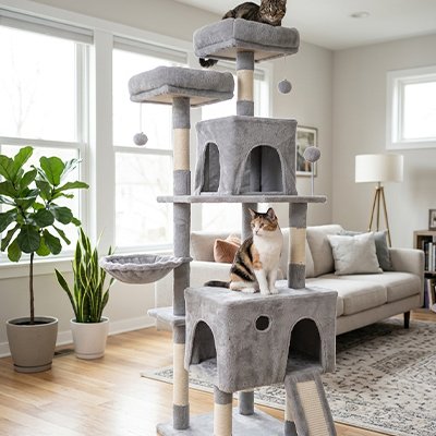 Arbre a chat - Chaque étage devient une nouvelle aventure quotidienne