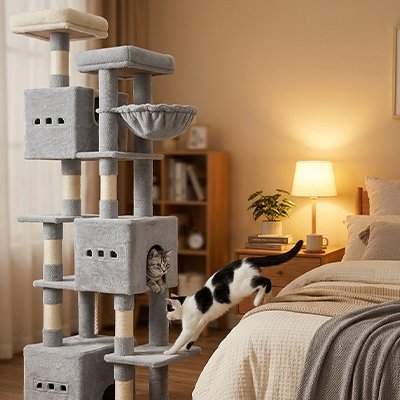 Arbre a chat - Une structure qui respecte l'instinct de chasseur
