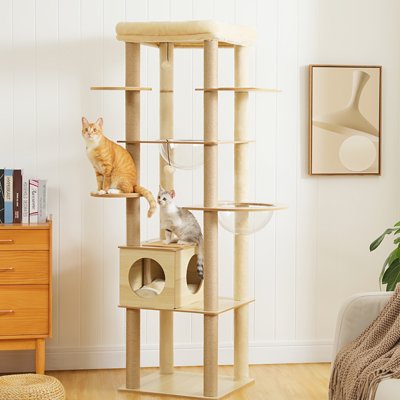 Arbre a chat en bois - L'exploration devient un jeu quotidien captivant