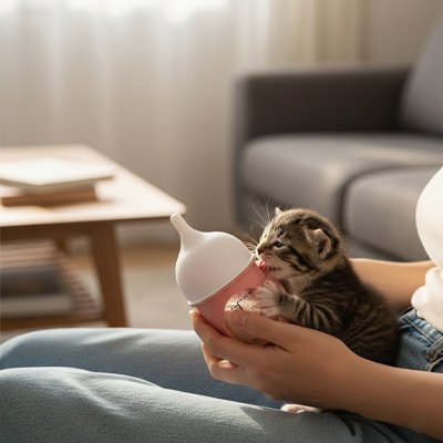 Biberon chaton - Retrouvez la tranquillité pendant chaque repas