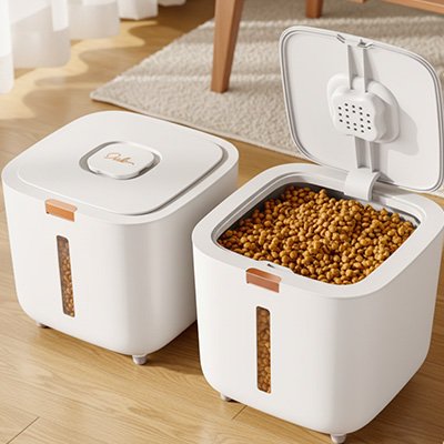 Boite à croquettes pour chat - Quand le pratique devient esthétique