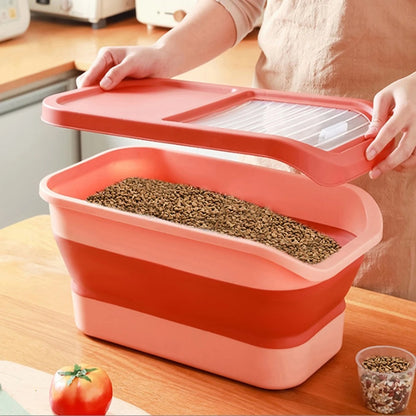 Boite à croquettes pour chat - Rose