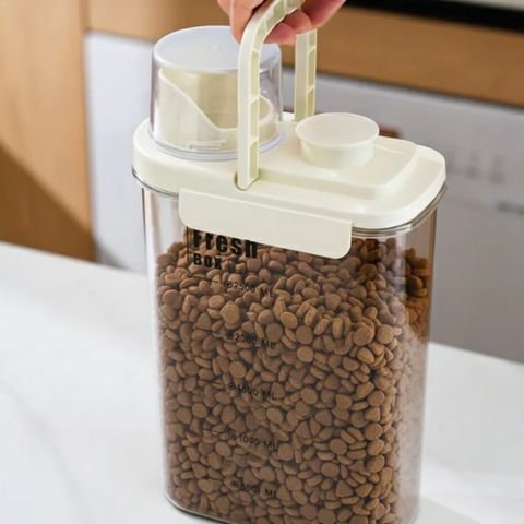 Boite à croquettes pour chat -  Simple choix de rangement intelligent