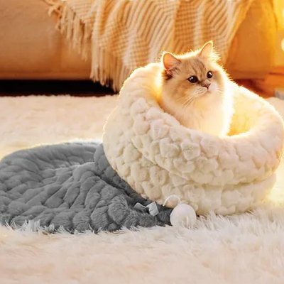 Coussin chat chauffant - Un tunnel sécurisant comme une cachette naturelle