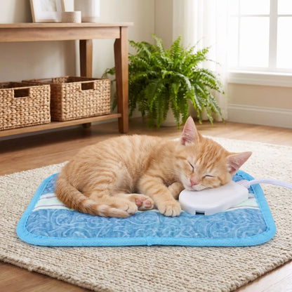 Couverture chauffante chaton - Le bonheur simple d'un chaton épanoui