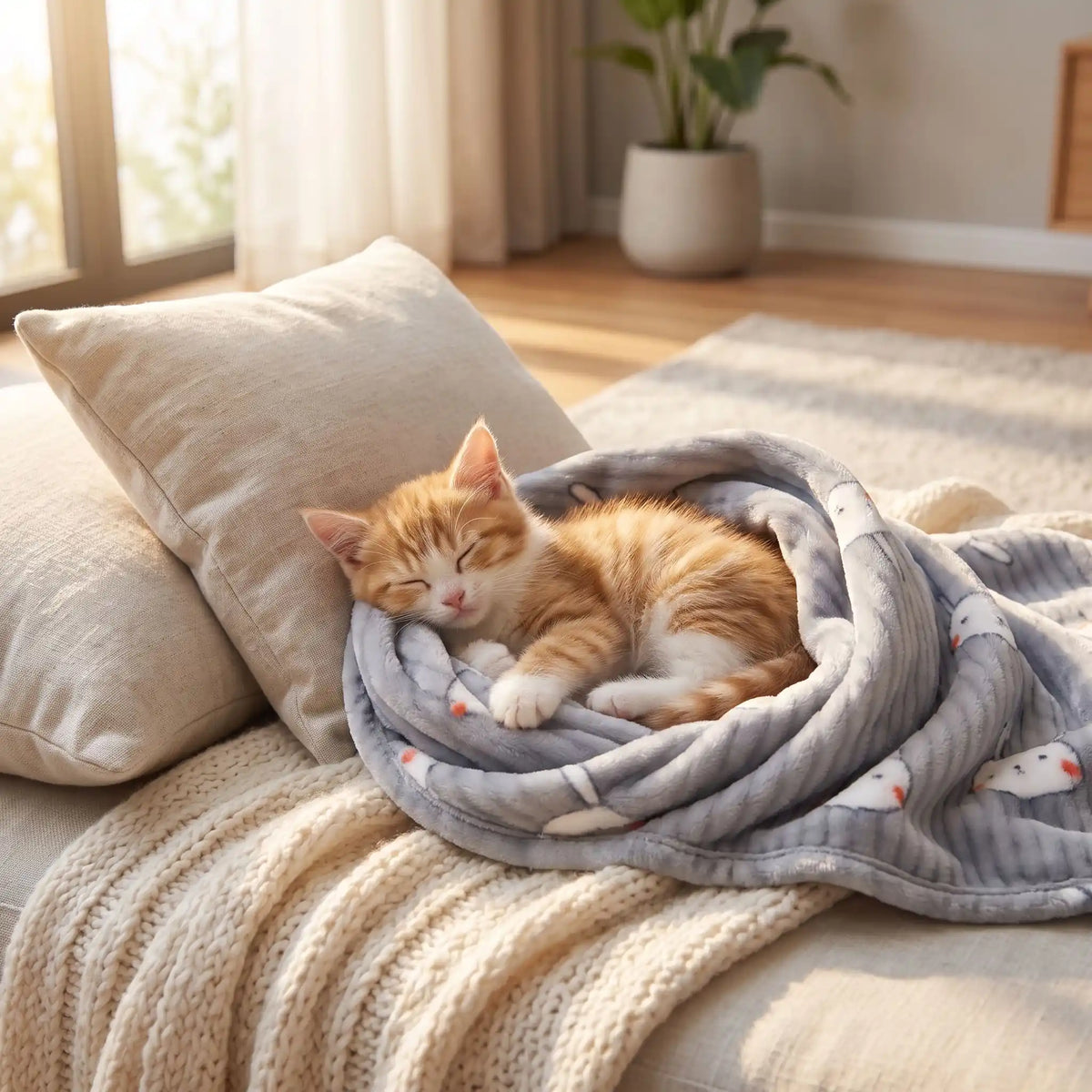 Couverture chauffante chaton - Le cocon tout doux pour votre bébé félin