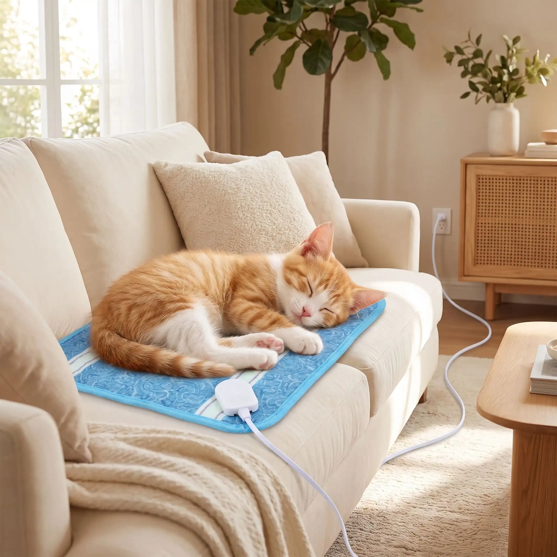 Couverture chauffante chaton  - Quand confort rime avec sécurité