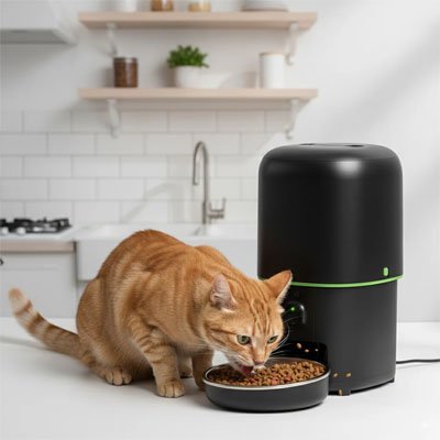 Distributeur automatique de croquettes pour chat - Maintenez la fraîcheur sans effort quotidien