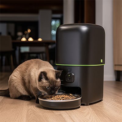 Distributeur automatique de croquettes pour chat - Programmez et oubliez le stress des horaires