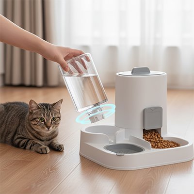 Distributeur croquette chat - Double fonction pour votre félin