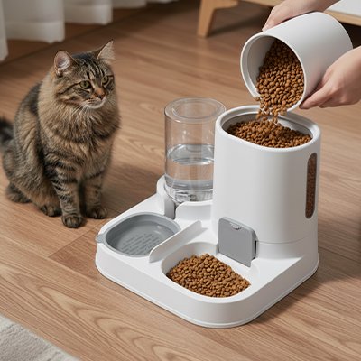 Distributeur croquette chat - Place à la sérénité, même quand vous n'êtes pas là