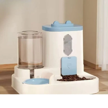 Distributeur croquettes chat - Bleu