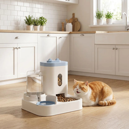 Distributeur de croquettes pour chat - Alimentation contrôlée et tranquillité