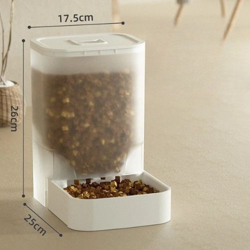 Distributeur de croquettes pour chat - Blanc