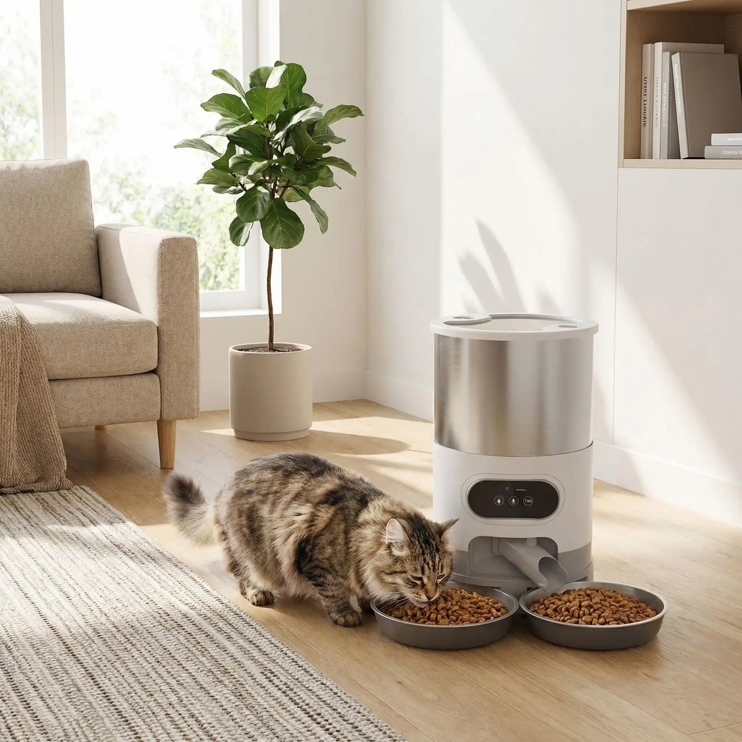Distributeur de croquettes pour chat - Fini les repas oubliés et le stress