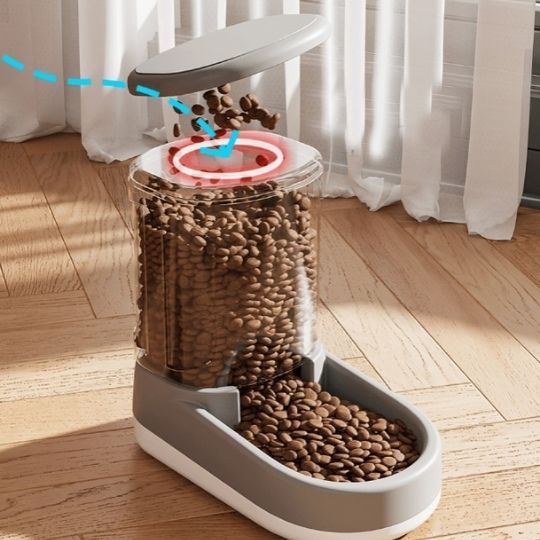 Distributeur de croquettes pour chat - Grande capacité