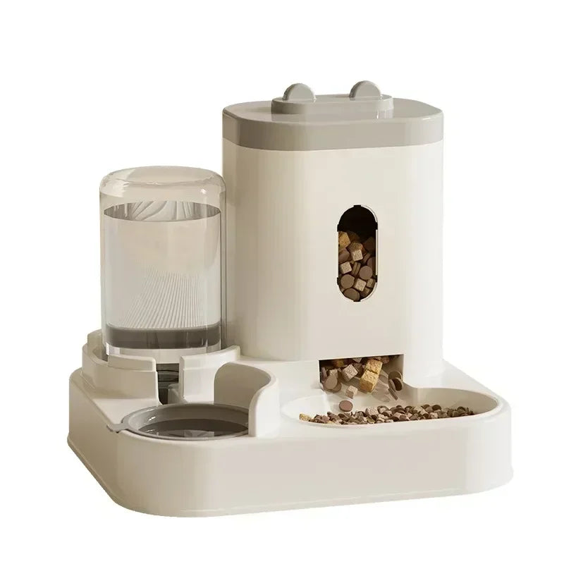 Distributeur de croquettes pour chat - Gris Baleine
