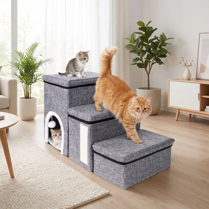 Escalier pour chat - Des marches solides qui supportent tous les gabarits