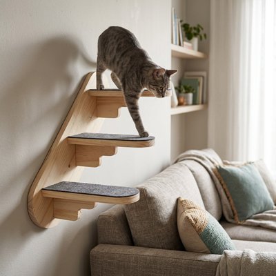 Escalier pour chat - Gagnez de l'espace sans compromettre le confort
