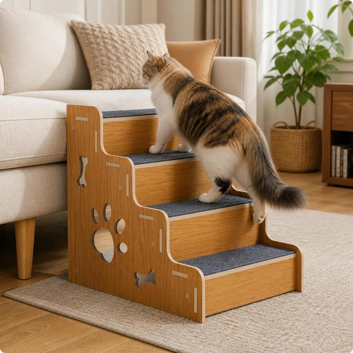 Escalier pour chat - La sécurité à chaque pas