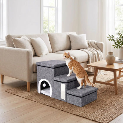 Escalier pour chat - La solution douce pour protéger ses articulations