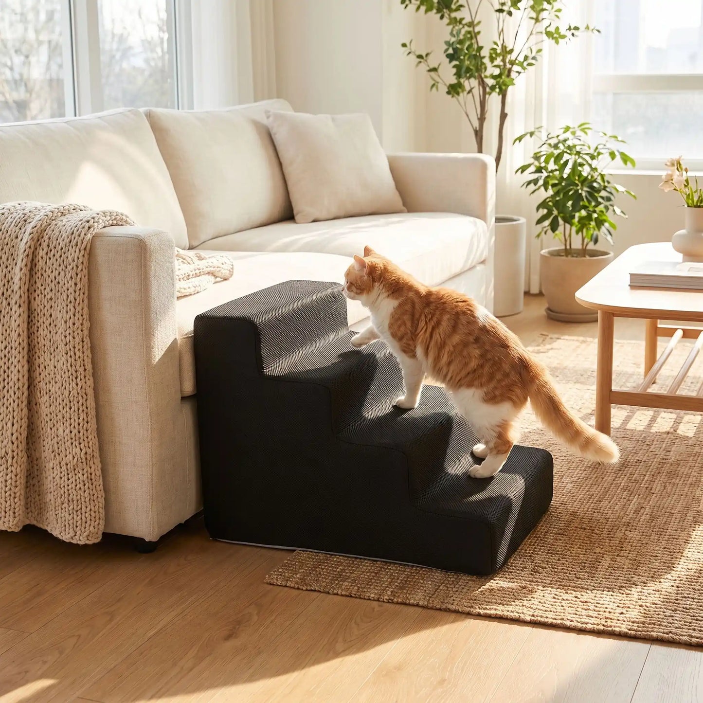 Escalier pour chat - Liberté de mouvement
