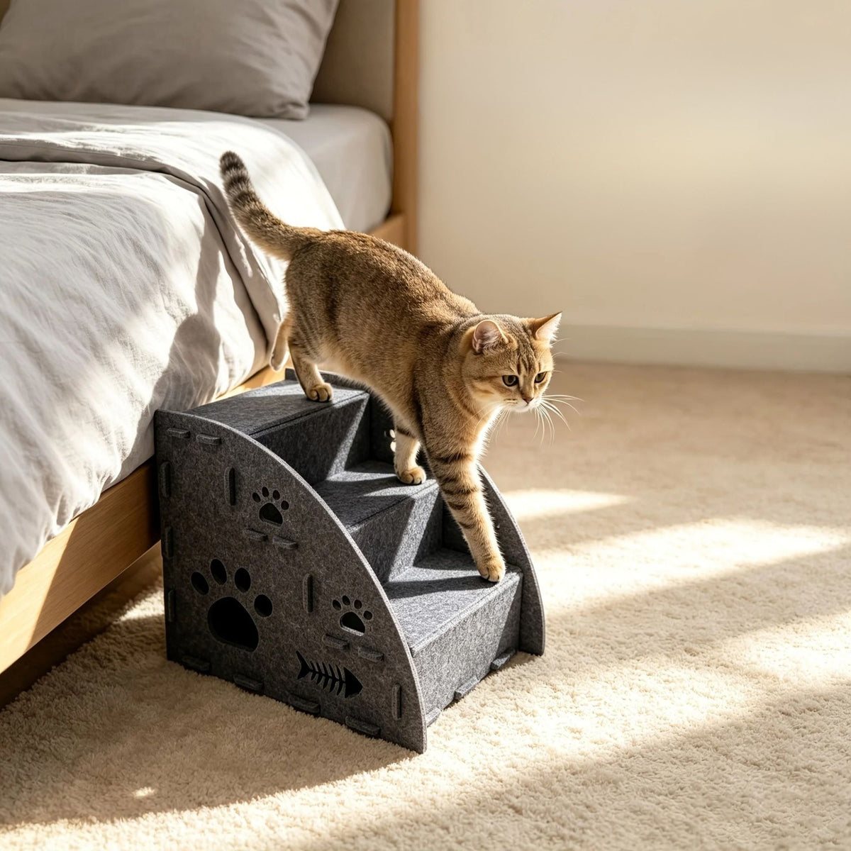 Escalier pour chat - Pensé pour les petites pattes