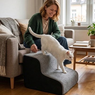 Escalier pour chat - Quand le design rencontre la fonctionnalité au quotidien