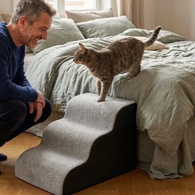 Escalier pour chat - Quand votre chat redevient maître de ses déplacements