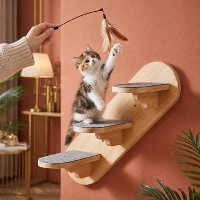 Escalier pour chat - Stimule son bien-être quotidien