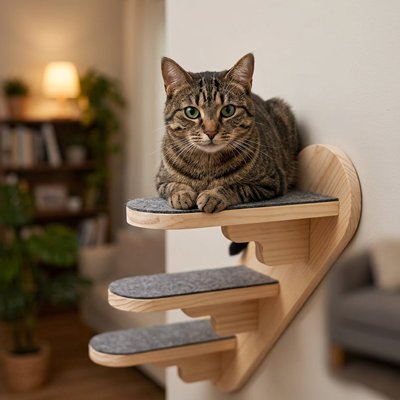 Escalier pour chat - Votre chat monte et descend sans effort