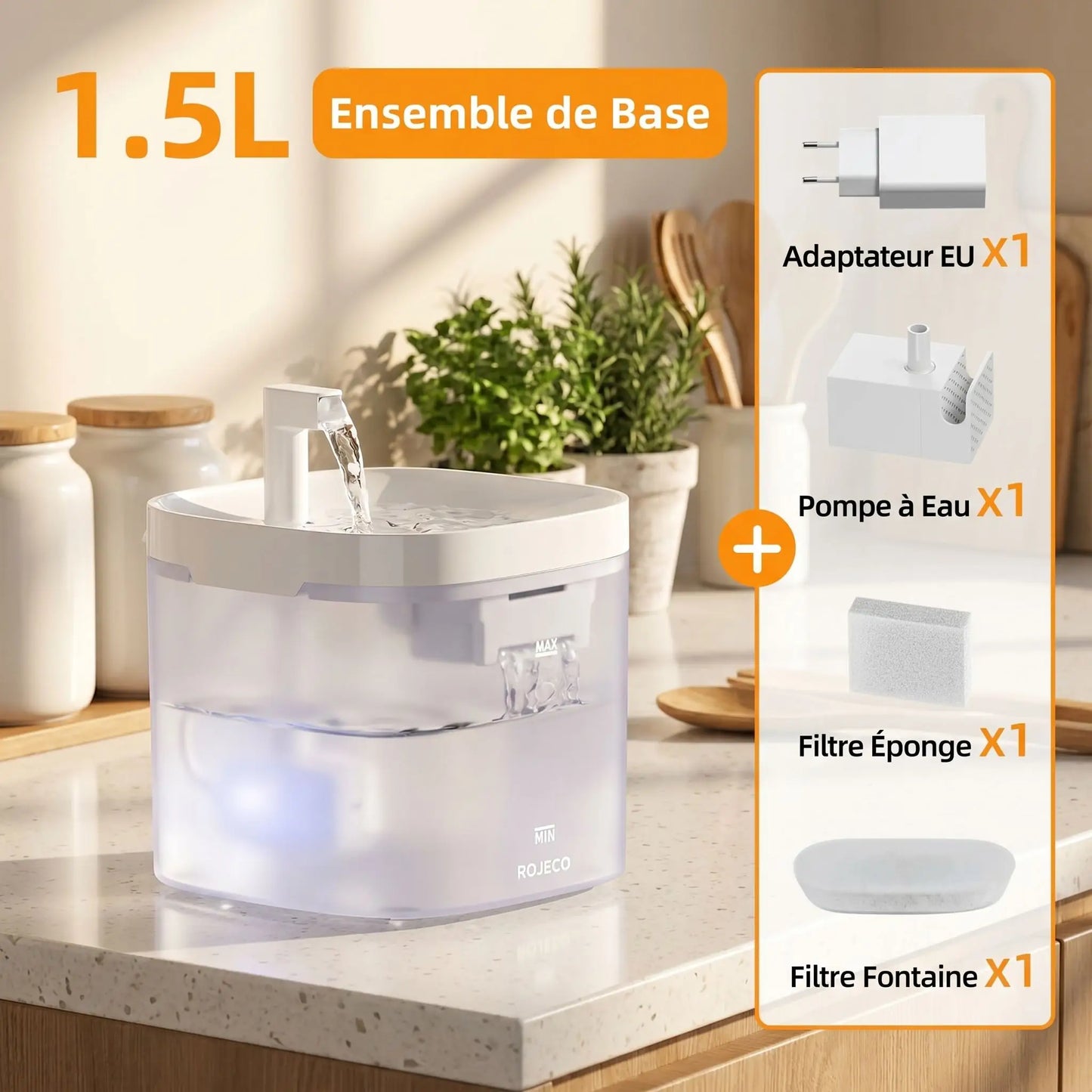 Fontaine a eau chat - SOURCE'CRISTAL'CHAT™