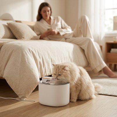 Fontaine a eau chat - Le plaisir simple de boire