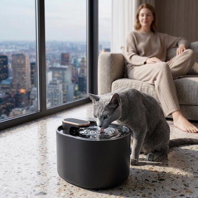Fontaine a eau chat - Le secret d'une eau irrésistible