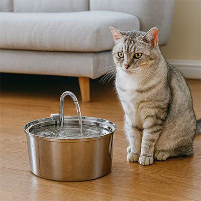 Fontaine a eau chat - Une eau toujours fraîche, saine et oxygéné