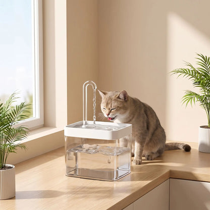 Fontaine a eau pour chat - Blanc