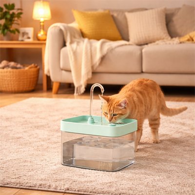 Fontaine a eau pour chat - Encourage votre félin à boire davantage