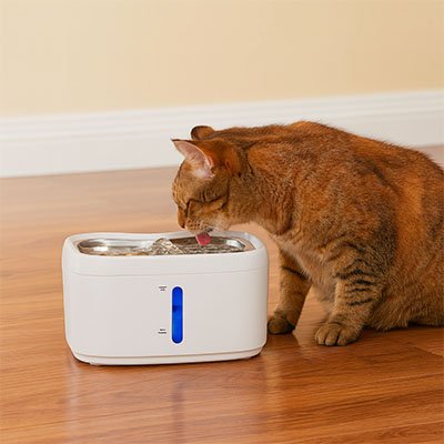 Fontaine à eau pour chat - Recréer l'environnement aquatique
