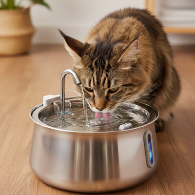 Fontaine à eau pour chat - Design intelligent et entretien simplifié