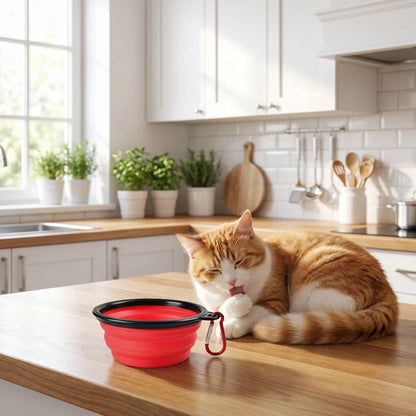Gamelle chat - Rouge