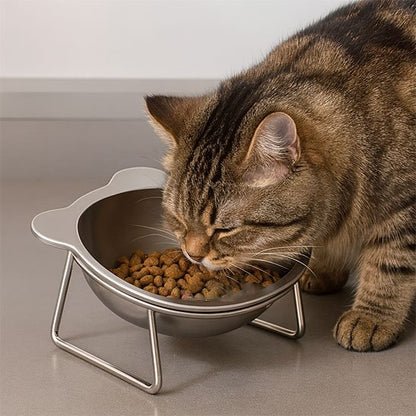 Gamelle chat surélevée - Facile à entretenir