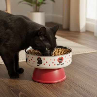 Gamelle chat surélevée - Transforme chaque moment de repas en une expérience naturelle et agréable