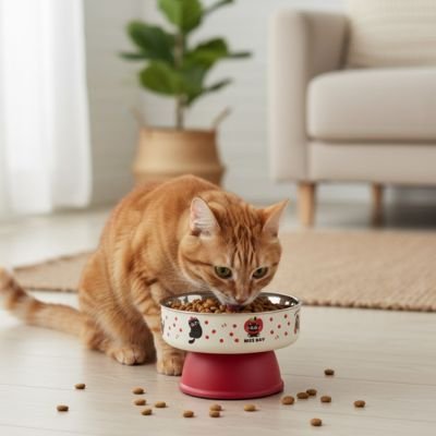 Gamelle chat surélevée - Une digestion facilitée naturellement